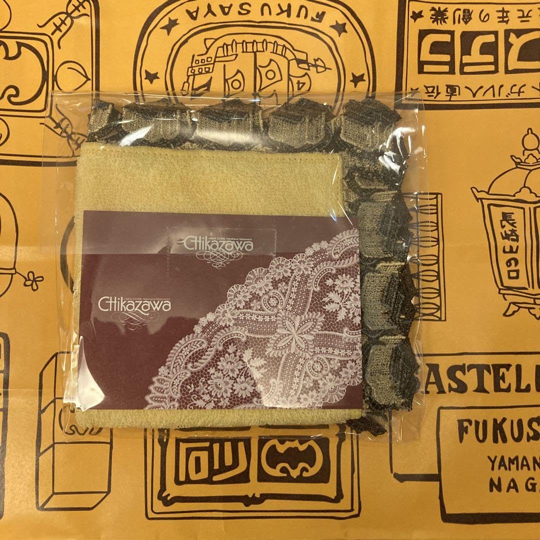 近沢レース　福砂屋　カステラ　ハンカチ カステラ本家福砂屋 創業400周年記念コラボハンカチ。手作り